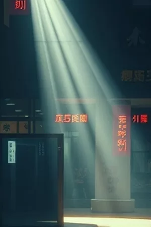 《星期天不下雨》竖版海报 空荡的公交站台